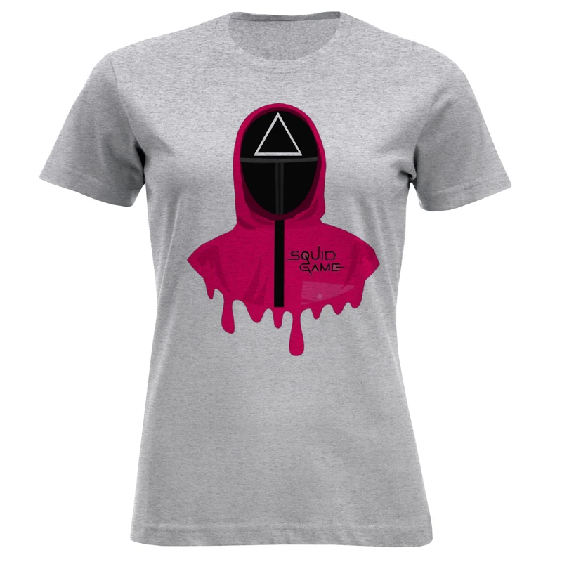 تی شرت آستین کوتاه زنانه مدل بازی مرکب W373