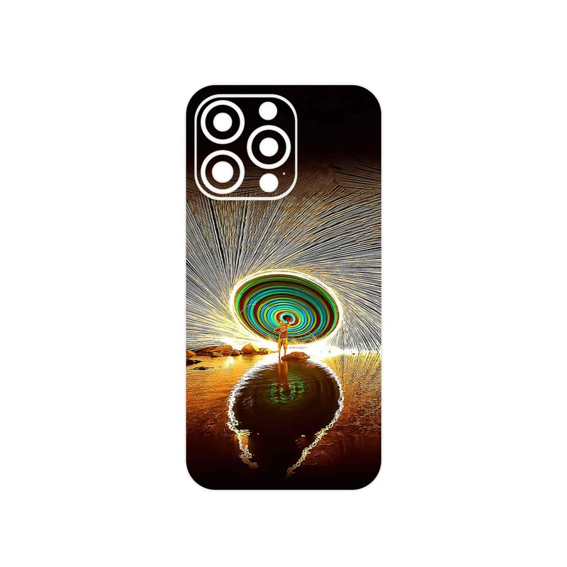 برچسب پوششی ماهوت مدل Night Light Fountain مناسب برای گوشی موبایل اپل iphone 13 Pro