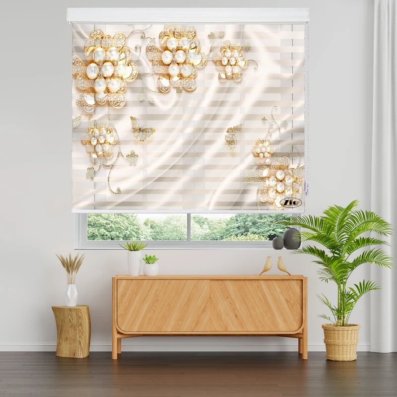 پرده زبرا زیو مدل 3D-1187 سایز 150x200 سانتی متر