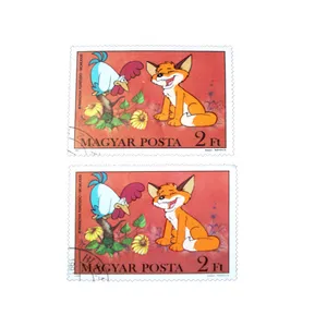 تمبر یادگاری مدل کارتونی کد DS2383 مجموعه 2 عددی