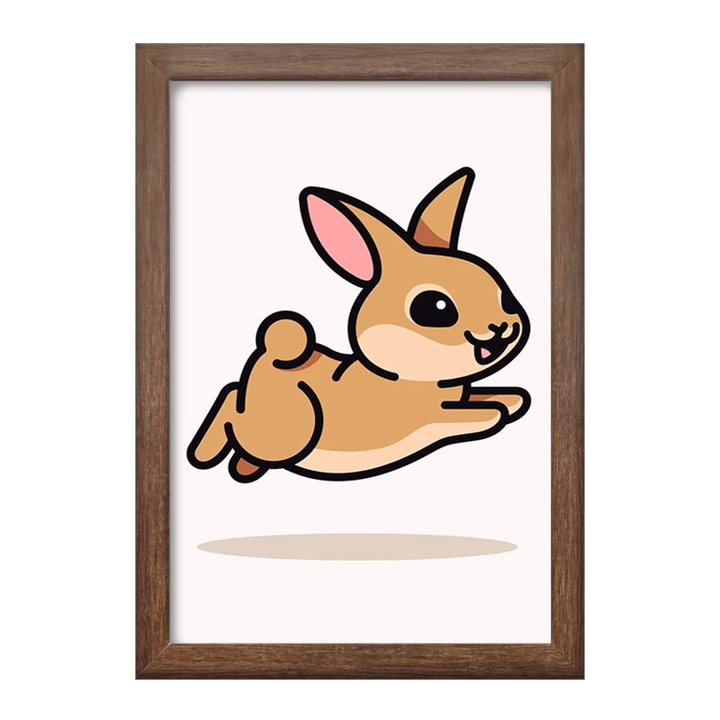 تابلو خندالو طرح حیوانات بامزه خرگوش کد 28184