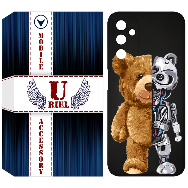 کاور یوریل قاب مدل KSH کد 40 طرح خرس مناسب برای گوشی موبایل سامسونگ Galaxy M14