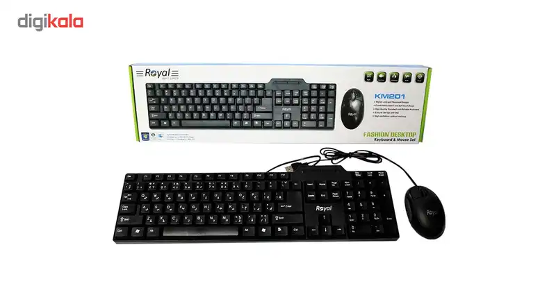 کیبورد و ماوس رویال مدل KM 201