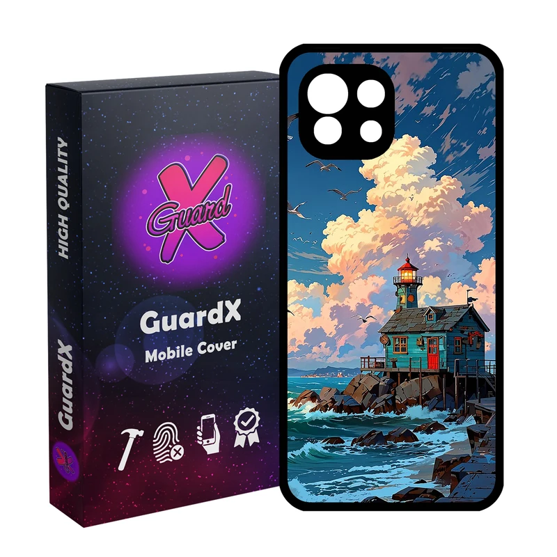 کاور گارد ایکس طرح خانه دریا مدل Glass10772 مناسب برای گوشی موبایل شیائومی  Mi 11 Lite