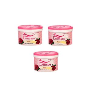 ژل خوشبو کننده هوا لمسر مدل Rose حجم 90 میلی لیتر بسته 3 عددی