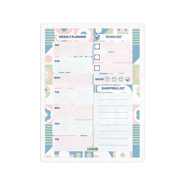 تخته وایت برد لاژید مدل پلنر کد PL035 سایز 20*30 سانتی متر