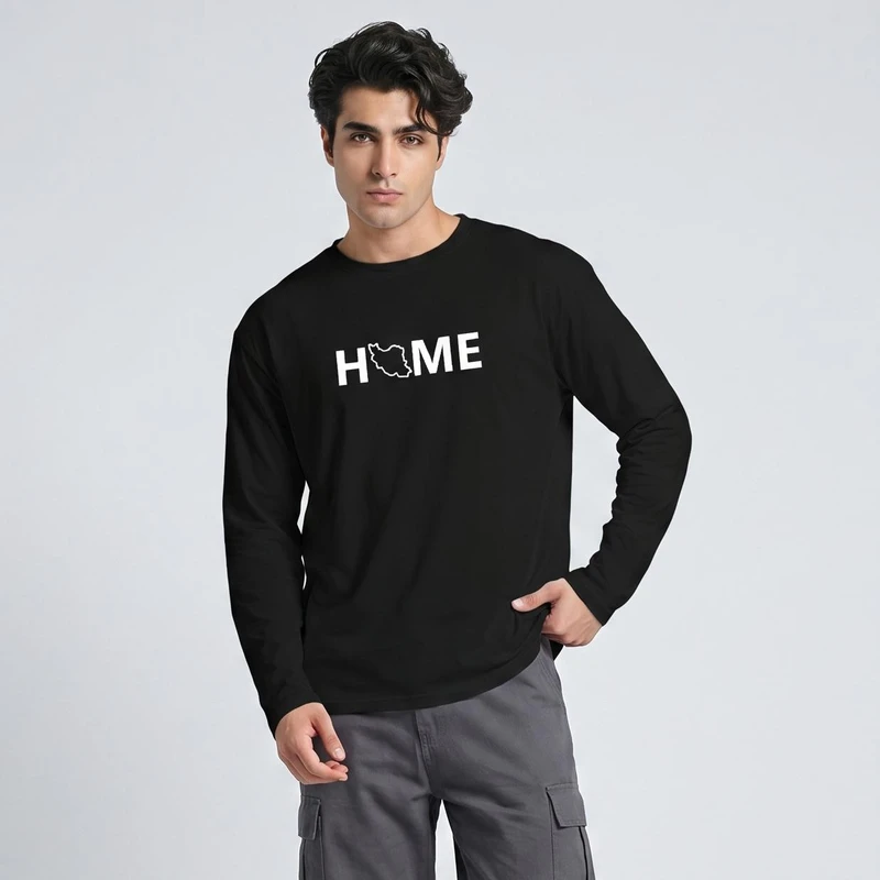 تی شرت آستین بلند مردانه مدل HOME_N1_0495
