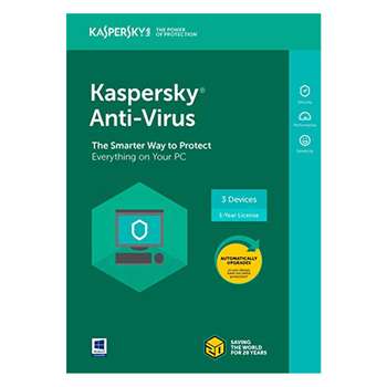 نرم‌افزار امنیتی کسپرسکی آنتی ویروس 3 کاربره 1 ساله 2018