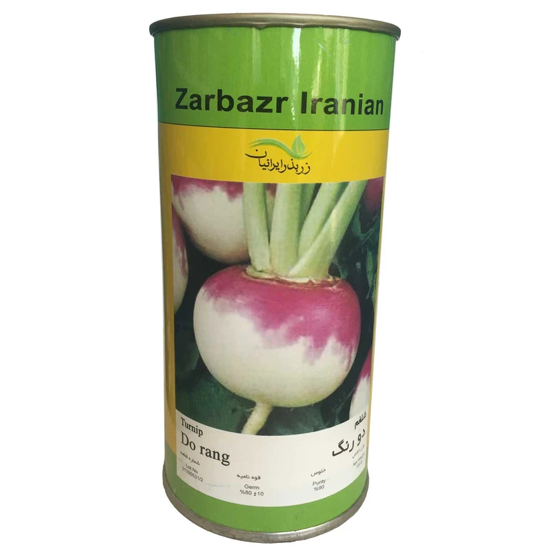 بذر شلغم دو رنگ زر بذر ایرانیان قوطی 100 گرمی مدل GH100g-22