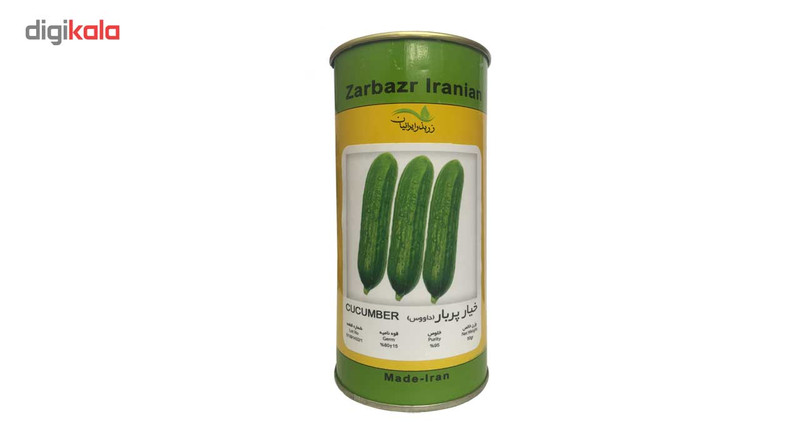 بذر خیار قلمی زر بذر ایرانیان قوطی 50 گرمی مدل پربار داووس کد GH50g-20 بذر خیار قلمی زر بذر ایرانیان قوطی 50 گرمی مدل پربار داووس کد GH50g-20