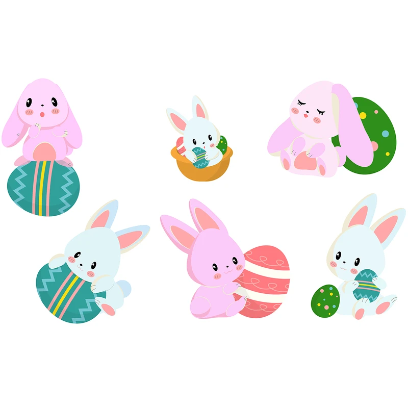 استیکر دیواری سالسو طرح happy easter a.z