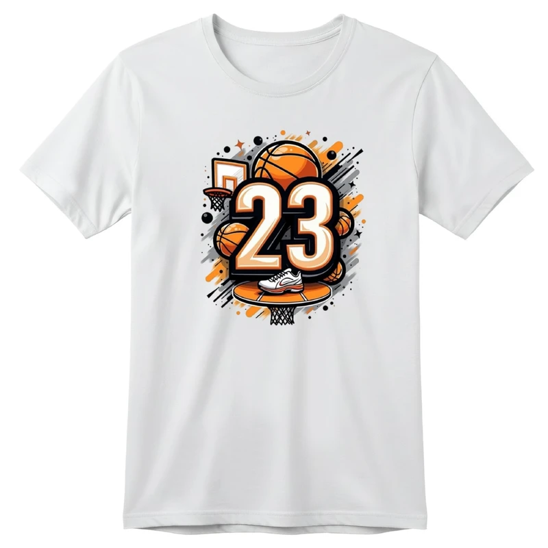 تی‌شرت آستین کوتاه بچگانه مدل بسکتبال کد v1 