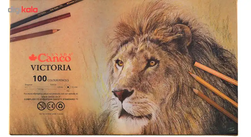 مداد رنگی 100 رنگ جعبه چوبی کنکو مدل ویکتوریا