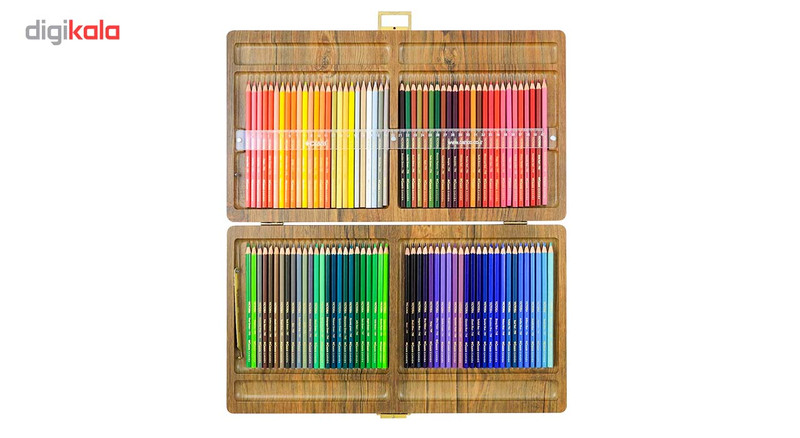 مداد رنگی 100 رنگ جعبه چوبی کنکو مدل ویکتوریا