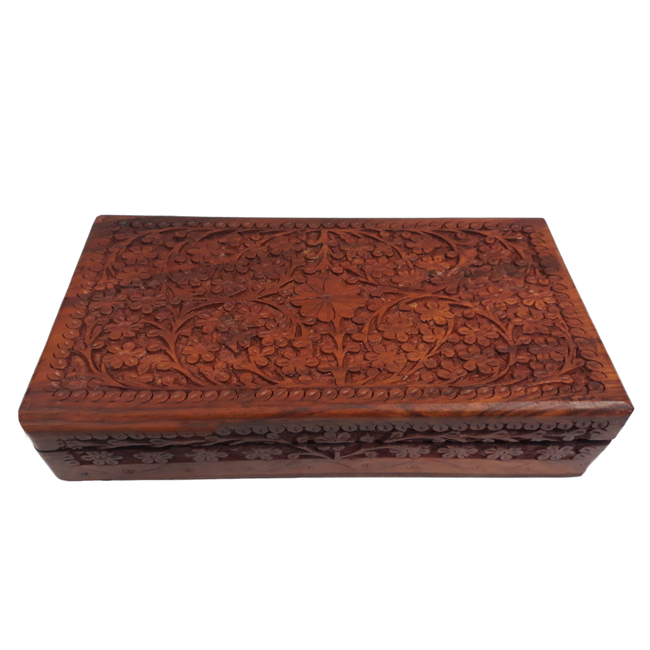 جعبه چوبی منبت کاری هندی مدل 1014-K