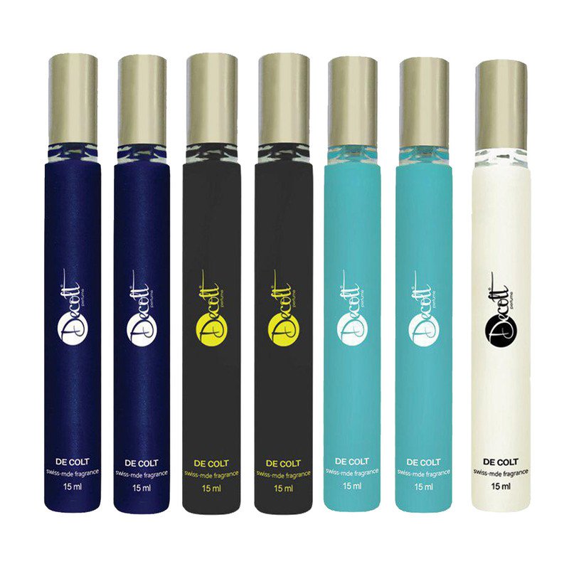 عطر جیبی دکلت مدل 31 حجم 15 میلی لیتر مجموعه 7 عددی