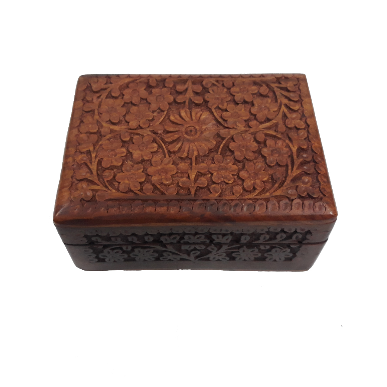 جعبه چوبی منبت کاری هندی مدل 1021-K