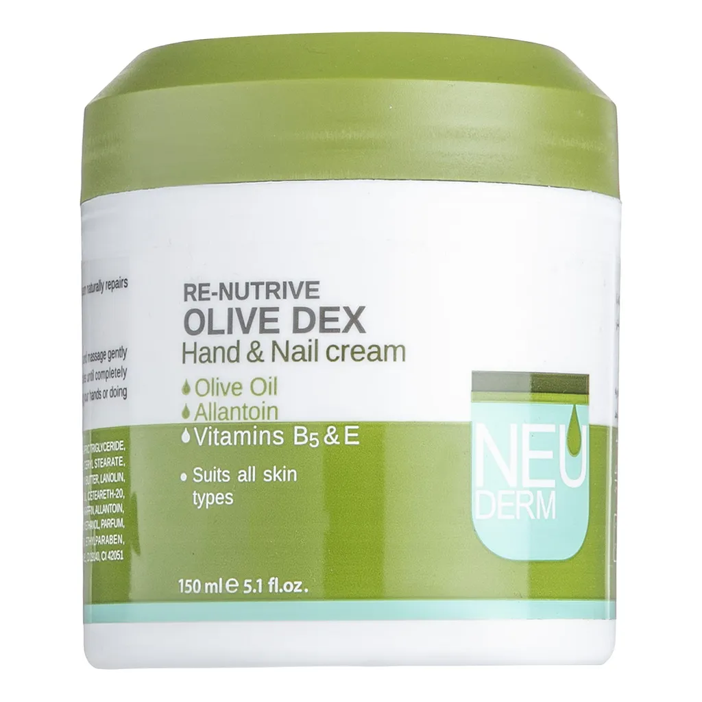 کرم مرطوب‌کننده دست و ناخن نئودرم مدل Olive Dex حجم 150 میلی‌لیتر