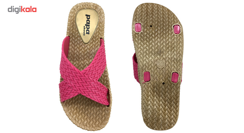 دمپایی زنانه پاپا مدل حصیری کد 2608