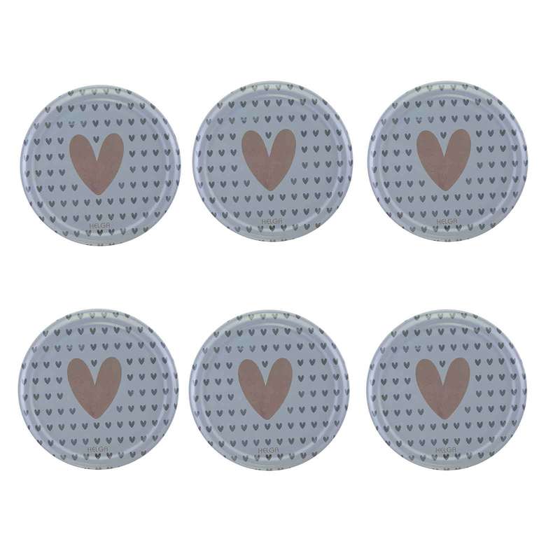 درب بانکه مدل قلب مجموعه 6 عددی