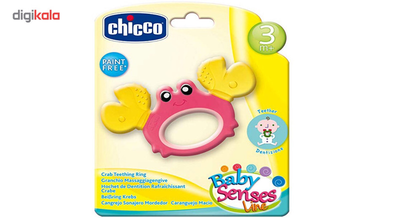 دندان گیر چیکو مدل Baby Senses Crab Teether دندان گیر چیکو مدل Baby Senses Crab Teether