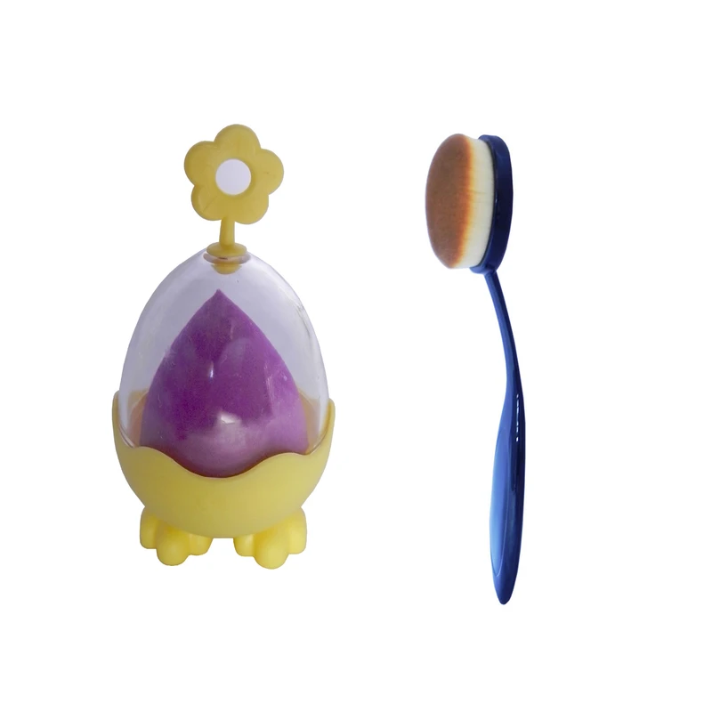 پد آرایشی کد 0098 به همراه براش آرایشی