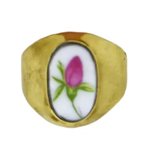 انگشتر دست ساز گلسرخی کد Th01005