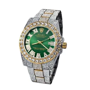 ساعت مچی عقربه‌ای مردانه رولکس مدل فول نگین کد G01