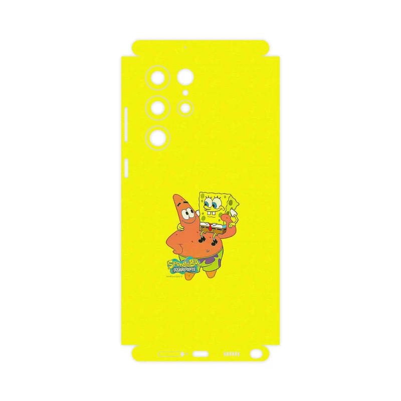 برچسب پوششی ماهوت مدل SpongeBob SquarePants-FullSkin مناسب برای گوشی موبایل سامسونگ Galaxy S22 Ultra 5G