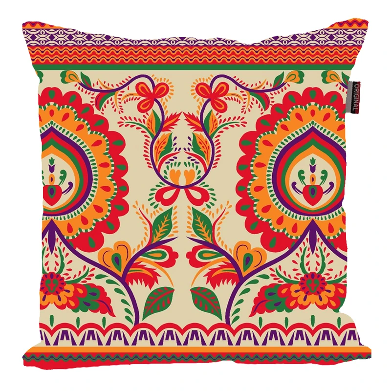 کوسن پاد آفرین مدل سنتی طرح گلیم فرش کد PK30395