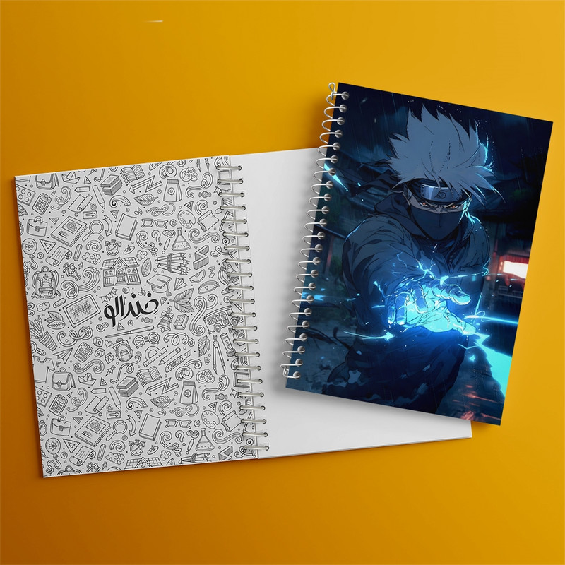 دفتر مشق 100 برگ خندالو طرح انیمه ناروتو (Naruto) کد F1350