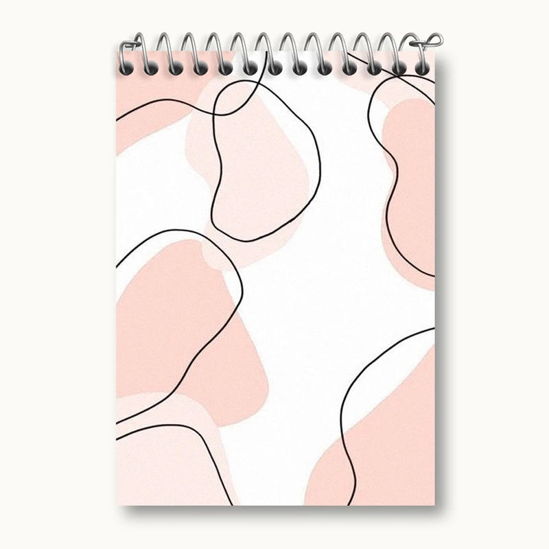 دفتر یادداشت 50 برگ خندالو طرح لکه رنگ مینیمال کد N1861