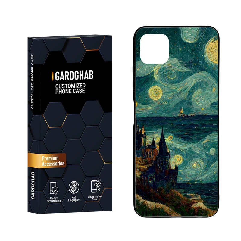 کاور گارد قاب مدل دور ژله ای هنری مناسب برای گوشی موبایل سامسونگ Galaxy A22 5G