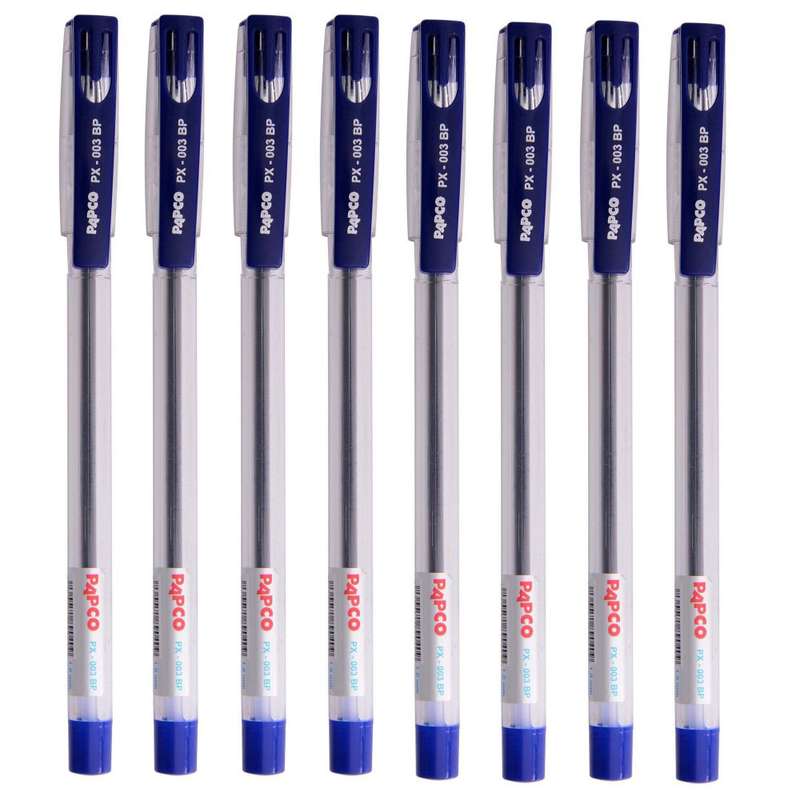 خودکار پاپکو مدل PX-003BP بسته 8 عددی