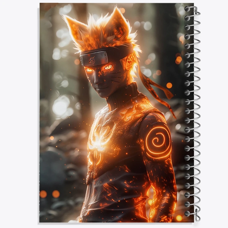 دفتر نت موسیقی 50 برگ خندالو مدل انیمه ناروتو (Naruto) کد F2843