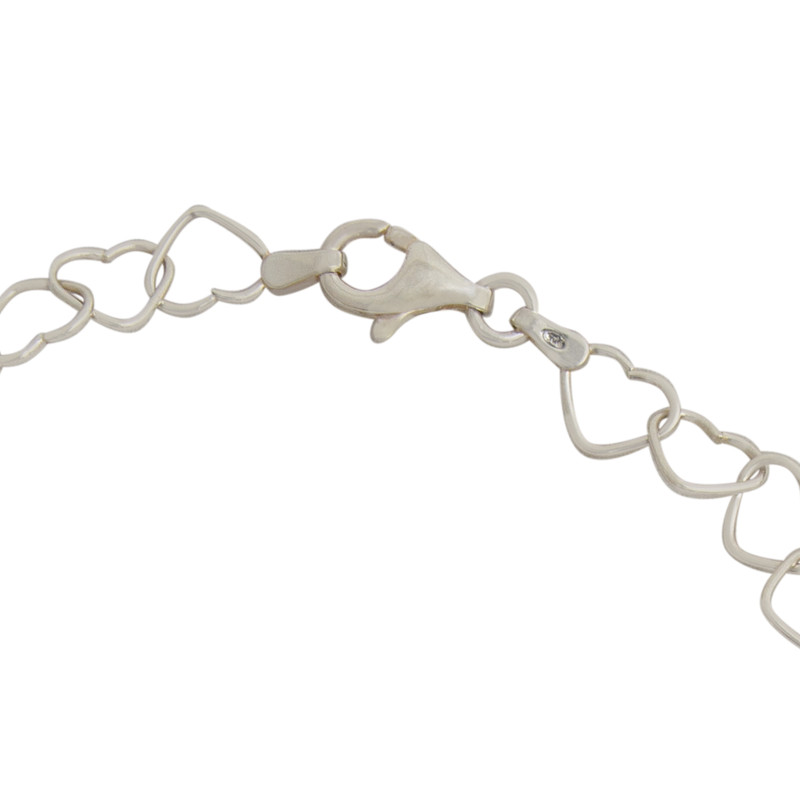 پابند نقره زنانه مدل قلبی