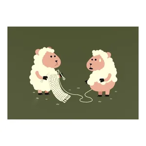 کارت پستال ماهتاب طرح گوسفند کد 2814