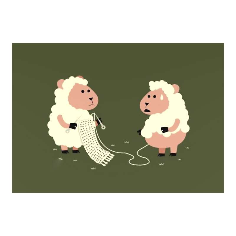 کارت پستال ماهتاب طرح گوسفند کد 2814
