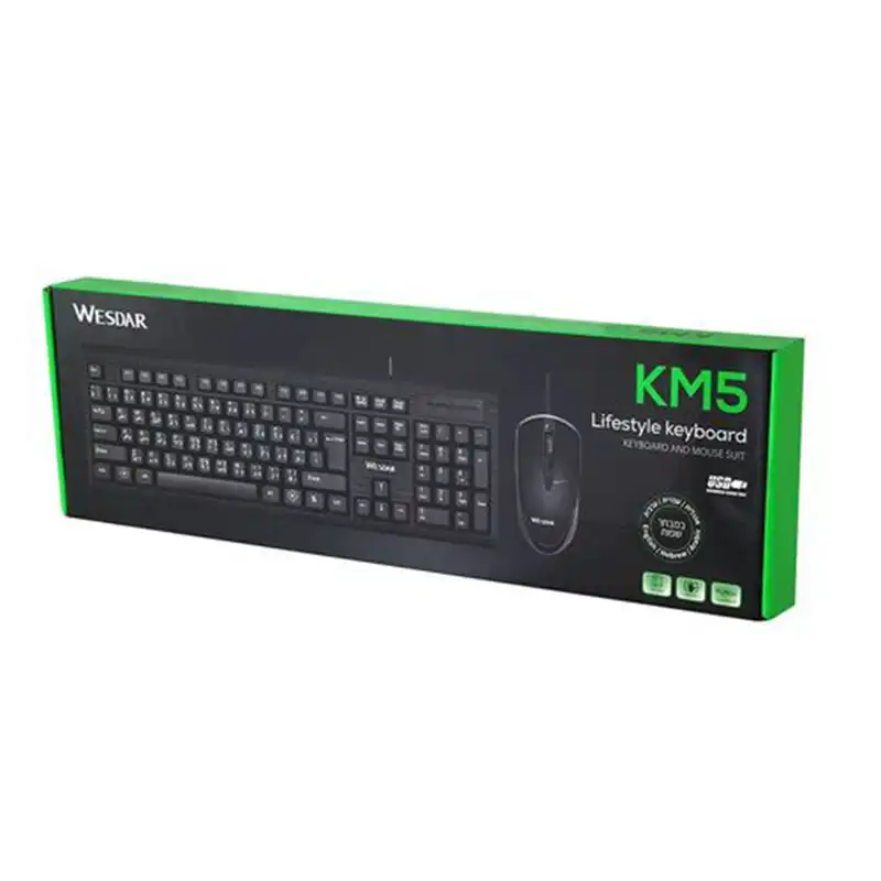 کیبورد و ماوس وسدار مدل km5