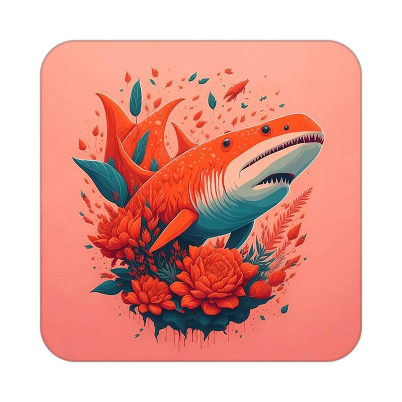 زیر لیوانی کاکتی طرح حیوانات رنگی مدل mp27005