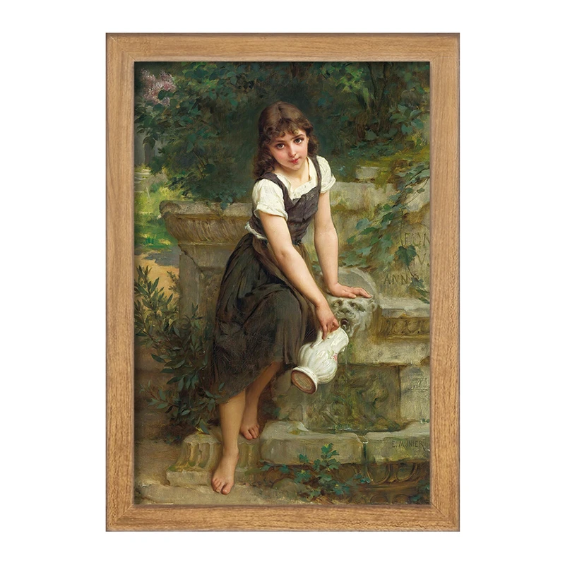 تابلو خندالو مدل نقاشی فواره اثر امیل مونیر کد F12343