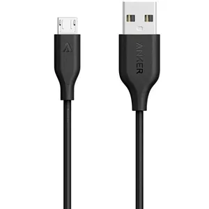 کابل تبدیل USB به microUSB انکر مدل A8132 PowerLine طول 0.9 متر