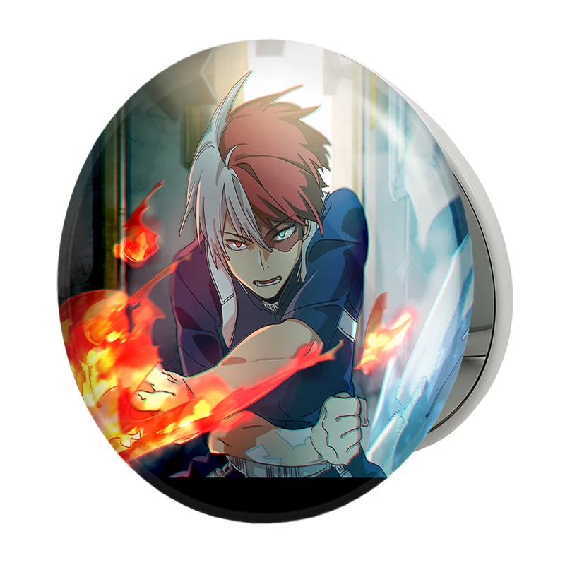 آینه جیبی خندالو طرح شوتو تودوروکی انیمه آکادمی قهرمان من مدل تاشو کد 16139 