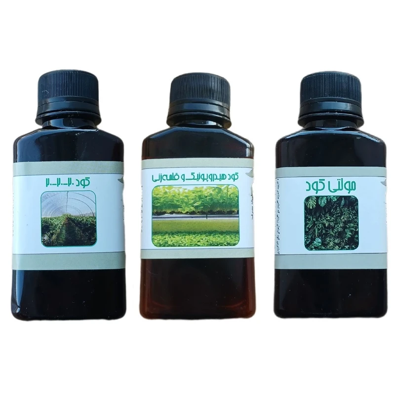 کود مایع کامل سه بیست و مولتی کود و کود هیدروپونیک و قلمه مدل life drop حجم 110 میلی لیتر بسته 3 عددی