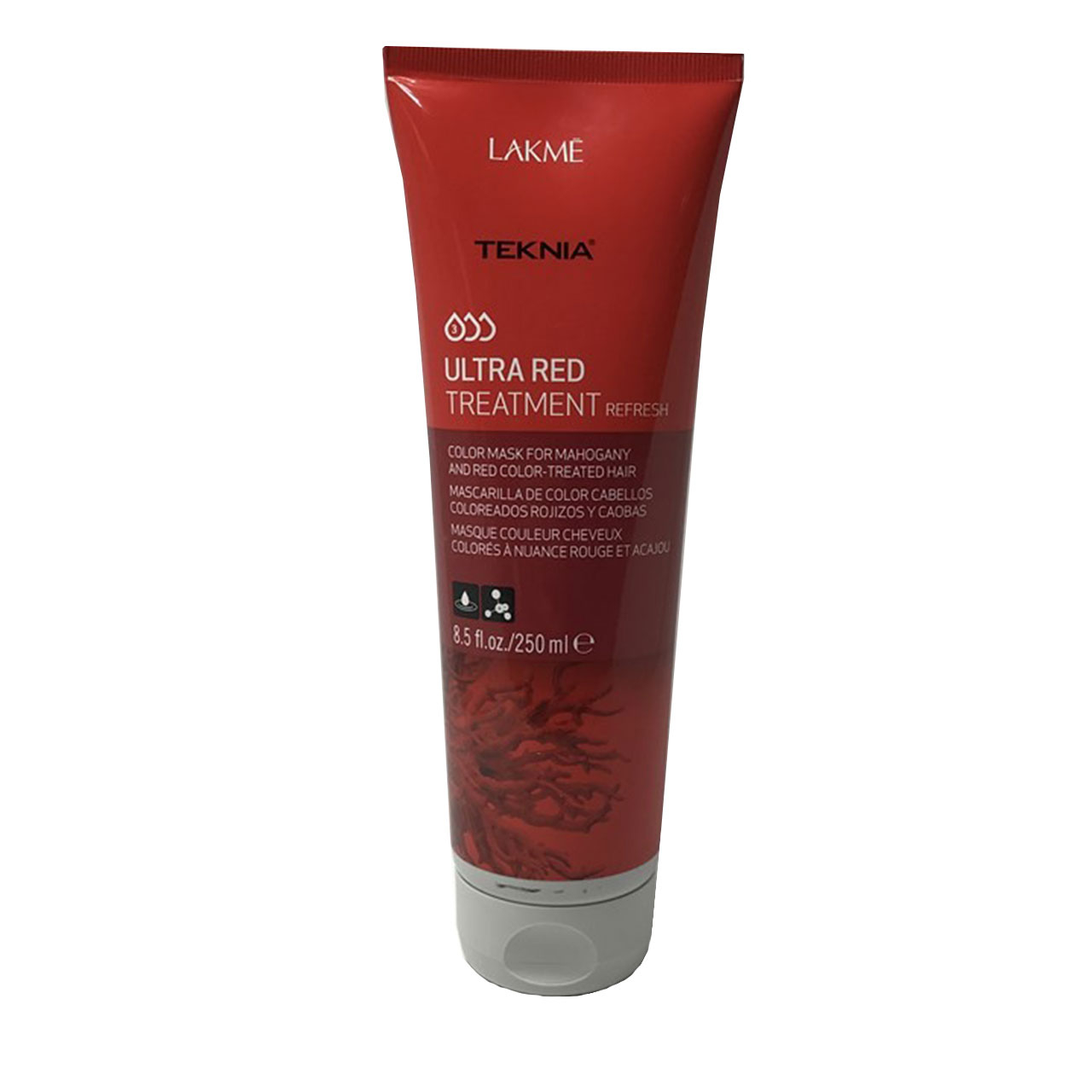 ماسک تثبیت کننده رنگ موی قرمز لاکمه مدل TEKNIA Ultra Red Treatment حجم 250 میلی لیتر
