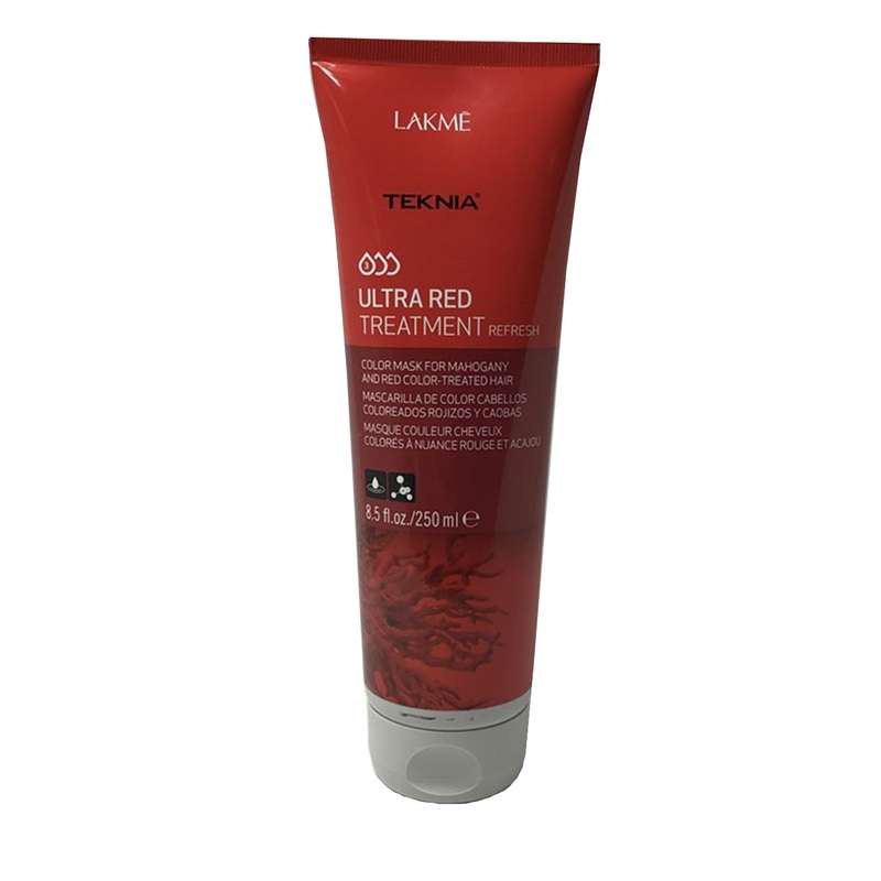 ماسک تثبیت کننده رنگ موی قرمز لاکمه مدل TEKNIA Ultra Red Treatment حجم 250 میلی لیتر ماسک تثبیت کننده رنگ موی قرمز لاکمه مدل TEKNIA Ultra Red Treatment حجم 250 میلی لیتر