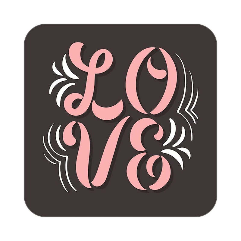 زیر لیوانی کاکتی طرح عاشقانه مدل mp39196