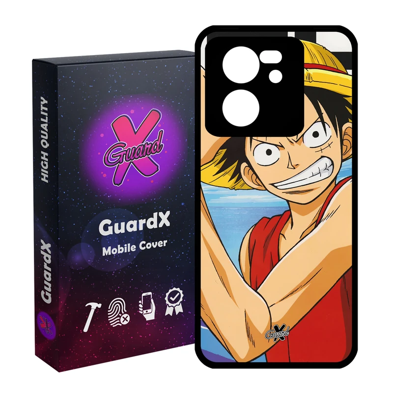 کاور گارد ایکس طرح Luffy Anime مدل Glass10593 مناسب برای گوشی موبایل شیائومی 13T/13T Pro/Redmi K60 Ultra