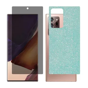 Glass Together model privacy glass screen protector suitable for Samsung Galaxy Note20 Ultra 5G mobile phone with cover sticker on the back of the phone