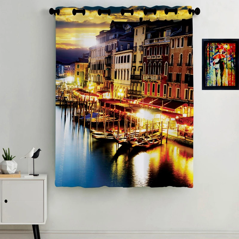 پرده رنس مدل C2-50032 ارتفاع 190 سانتی متر